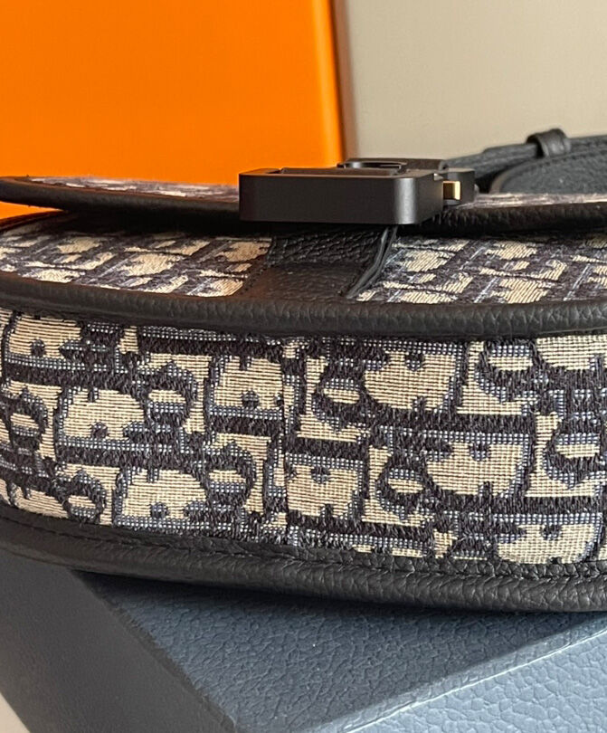 Christian Dior Gallop Messenger Bag Dark Blue